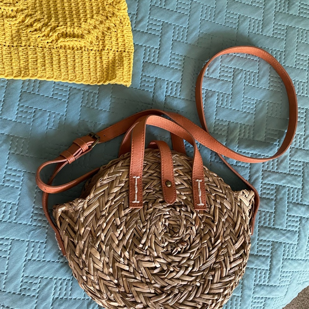 Universal Thread Goods Straw Handbag - image 7